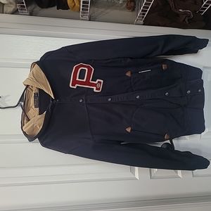 Polo by Ralph Lauren hooded letterman jacket